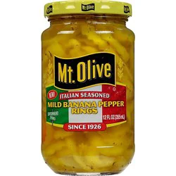 Mt. Olive Italian Seasoned Mild Banana Peppers - 12 Fl. Oz.