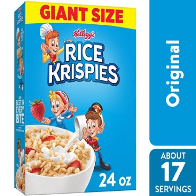 slide 1 of 7, Kellogg's Rice Krispies Original 8 Vitamins And Minerals Breakfast Cereal - 24 Oz, 24 oz