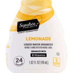 Signature Select Liquid Water Enhancer Lemonade - 1.62 Fz