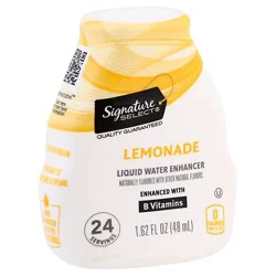 Signature Select Liquid Water Enhancer Lemonade - 1.62 Fz