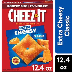 Cheez-It Cheese Crackers Extra Cheesy Baked Snack Crackers - 12.4 Oz
