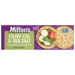 Milton's Craft Bakers Olive Oil & Sea Salt Gourmet Crackers - 6.8 Oz