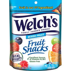 Welchs Fruit Snacks Mixed Fruit Sub - 8 Oz
