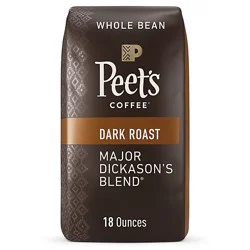 Peet's Coffee Major Dickasons Blend Dark Roast Whole Bean Coffee Bag - 18 Oz