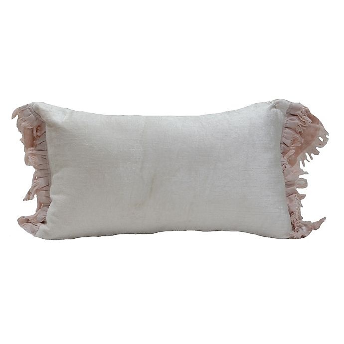 slide 1 of 1, Wamsutta Vintage Double Ruffle Oblong Throw Pillow - Blush, 1 ct