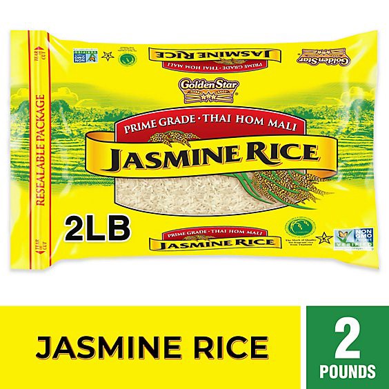slide 1 of 5, Golden Star Thai Hom Mali Jasmine Rice - 2 Lb, 32 oz
