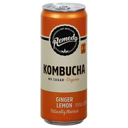 Remedy Kombucha Ginger Lemon - 11.2 Oz