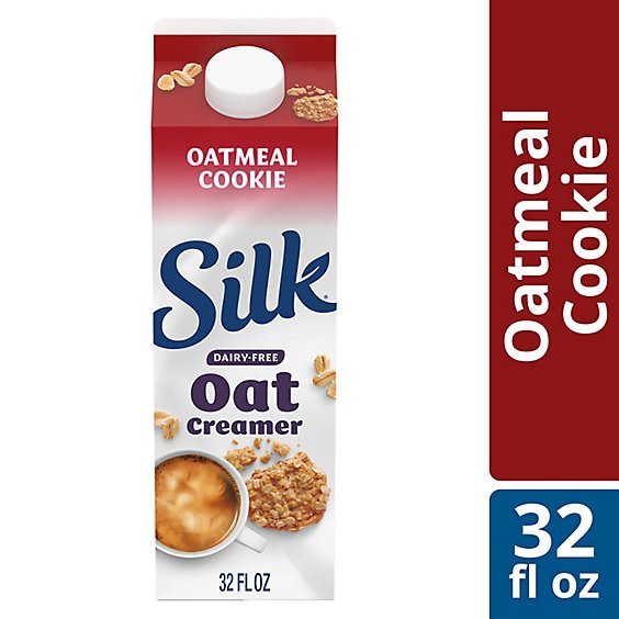 slide 1 of 3, Silk Oatmeal Cookie Oat Milk Coffee Creamer - 32 Fl. Oz., 32 fl oz