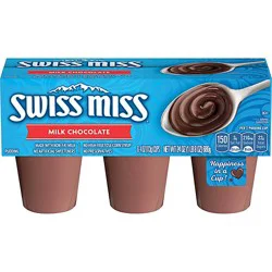 Swiss Miss Creamy Milk Chocolate Pudding Cups - 6-4 Oz
