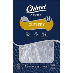Chinet Cutlery Assorted Cut Crystal - 96 Ct