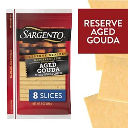 Sargento Reserve Series™ Sliced Aged Gouda Natural Cheese - 8 Count