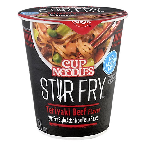 Nissin Cup Noodles Stir Fry Teriyaki Beef Unit 3 oz | Shipt