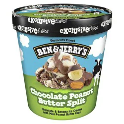 Ben & Jerry's Chocolate Peanut Butter Split Ice Cream - 16 Oz