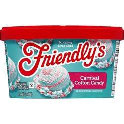 Friendly's Rich And Creamy Rockin Poppin Cotton Candy Ice Cream - 1.5 Quart