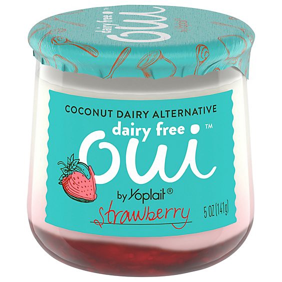 slide 1 of 1, Oui By Yoplait Dairy Free Strawberry Yogurt - 5 Oz, 5 oz