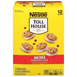 Toll House Mini Sandwich Chocolate Chip Vanilla - 12-1.5 Fz