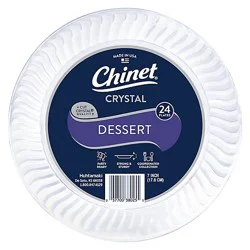 Chinet Cut Crystal Plate 7 Inch - 24 Ct