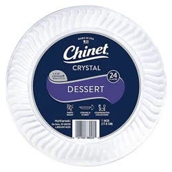 Chinet Cut Crystal Plate 7 Inch - 24 Ct