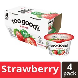 Too Good & Co. Strawberry Low Fat Lower Sugar Gluten Free Greek Yogurt Multipack - 4-5.3 Oz