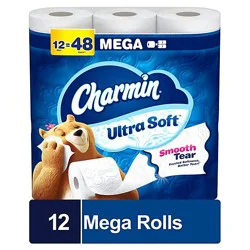 Charmin Ultra Soft Toilet Paper Mega Rolls - 12 Roll