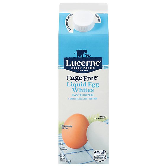 slide 1 of 10, Lucerne 100% Liquid Egg Whites Cage Free - 32 Oz, 32 oz