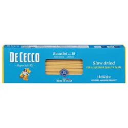 De Cecco Bucatini Pasta - 16 Oz