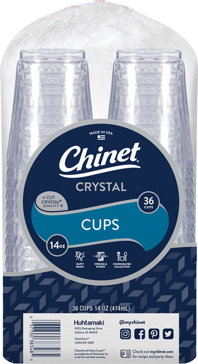 slide 2 of 6, Chinet Cut Crystal Clear Cup - 36 Ct, 36 ct