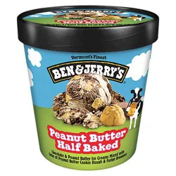 Ben & Jerry's Peanut Butter Half Baked Ice Cream - 16 Oz
