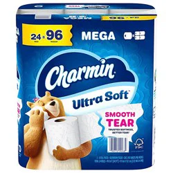 Charmin Ultra Soft Mega Roll Toilet Paper - 24 Roll