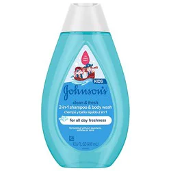 Johnsons Fresh & Clean Kids Shampoo & Wash - 13.6 Fz