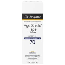 Neutrogena Age Shield Face Sunscreen Spf70 Lotion - 3 Fz