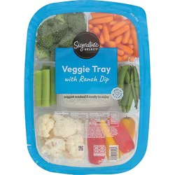 Signature Farms Veggie Tray With Ranch Dip - 40 Oz