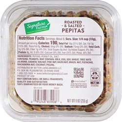 Signature Farms Pepitas Roasted & Salted - 9 Oz