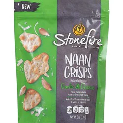 Stonefire Parmesan Garlic Naan Crisps - 6 Oz