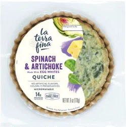 La Terra Fina Spinach And Artichoke Quiche - 6 Oz