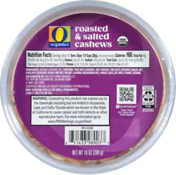 O Organics Cashews Roasted Salted - 10 Oz