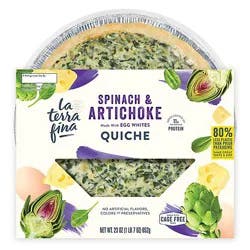 La Terra Fina Spinach And Artichoke Quiche - 23 Oz