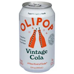 Olipop Prebiotic Vintage Cola Soda Can - 12 Fl Oz