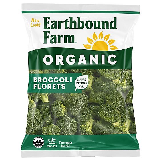 slide 1 of 1, Earthbound Farm Organic Broccoli Florets Bag - 9 Oz, 9 oz