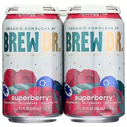 Brew Dr Kombucha Superberry - 4-12 Fz