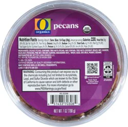 O Organics Pecans - 7 Oz