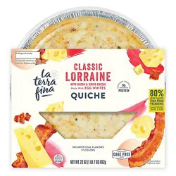 La Terra Fina Classic Lorraine Quiche - 23 Oz