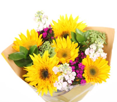 slide 1 of 1, Seasonal Sunflower Bouquet - Each (Colors May Vary), 1 ct