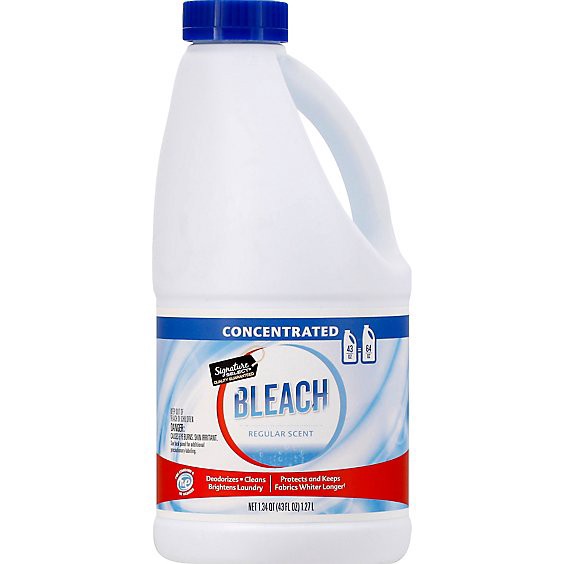 slide 1 of 1, Signature Select Bleach Regular - 43 Fz, 43 fl oz
