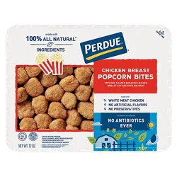 Perdue Refrigerated Breaded No Antibiotics Ever Popcorn Chicken Bites Traypack - 12 Oz