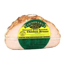 Hemplers Uncured Oven Roasted Chicken Breast Half - 1 Lb