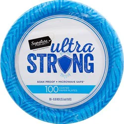 Signature Select Ultra Strong 10 Inch Plates - 100 Count