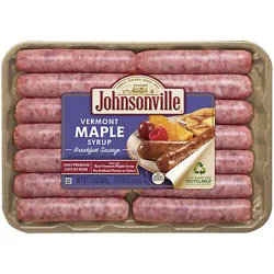 Johnsonville Vermont Maple Syrup Breakfast Pork Sausage Link - 12 Oz