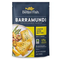 The Better Fish Barramundi Lemon Herb Butter Frozen - 12 Oz