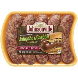 Johnsonville Jalapeno Cheddar Bratwurst Pork Links - 19 Oz